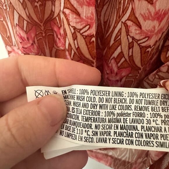 Forever 21 Women’s Small High Neck Patterned Mini Dress - Picture 2 of 4